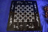 BEAUTIFUL MOTHER OF PEARL CHESS BOARD!