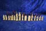 HANDCARVED WOODEN CHESS SET!