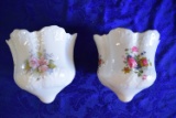 EARLY ANTIQUE STAFFORDSHIRE WALL POCKETS!