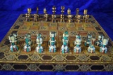 INTRICATE PATTERN ON THIS BEAUTIFUL CHESS BOARD!