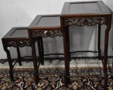 HEAVILY CARVED NESTING TABLES!