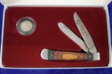 AWESOME INDIAN HEAD NICKEL AND KNIFE SET!