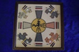 AMAZING NATIVE SAND ART PICTURE IN FRAME!