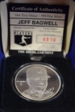 JEFF BAGWELL SILVER COMMEMORATIVE COIN!