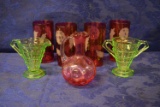 CRANBERRY AND DEPRESSION GLASS!