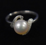 14KT WHITE GOLD & PEARL!