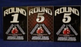 SIGNED BY UFC CHAMP FIGHT ROUND CARDS!