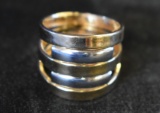 14KT WHITE & YELLOW GOLD RING!