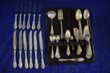 STUNNING WALLACE STERLING SILVER FLATWARE SERVICE!