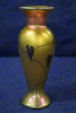 RARE HAND BLOWN STREATCHED LUSTER VASE!