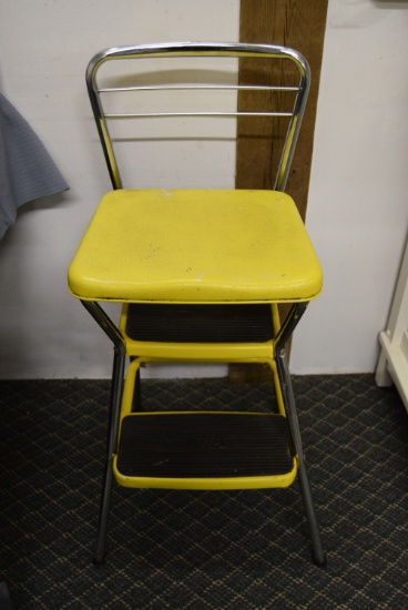 VINTAGE COSCO STOOL CHAIR!