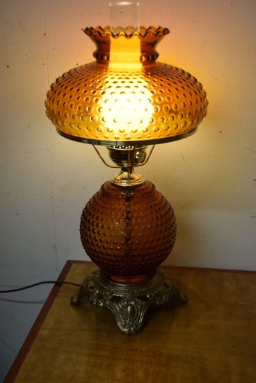 GONE WITH THE WIND HOBNAIL LAMP!