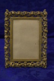 ELEGANT EARLY BRASS STANDING PICTURE FRAME!