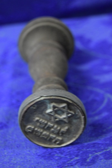 WWII WOODEN HANDLE WARSCAW STAMP!