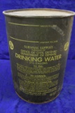 1963 US MILITARY DRINKING WATER METAL BARREL!