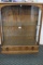 WOOD AND GLASS DISPLAY CABINET!