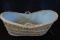 ANTIQUE WICKER BABY BASSINET!