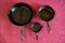 VINTAGE CAST IRON WAGNER WARE PANS!