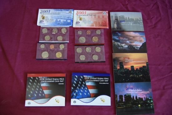 UNCIRCULATED US MINT COIN SETS!