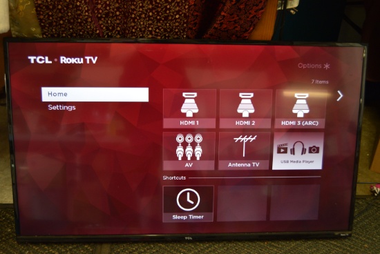 50" TCL ROKU TV! Case 20N019 Item 43