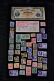 WWII MONEY AND STATION STAMPS!