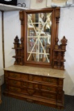 STUNNING MARBLE TOPPED DRESSER!