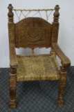 19TH CENTURY HAND CARVED CHAIR!