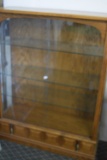 WOOD AND GLASS DISPLAY CABINET!