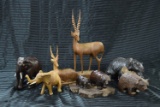 HANDCARVED WOODEN ANIMALS!