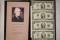 UNCUT US $2 BILL FULL SHEET WITH OCO!