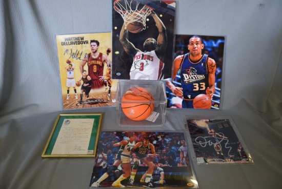 AMAZING AUTOGRAPHED BASKETBALL LOT!