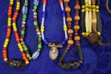 EXTREME NATIVE AMERICAN BEADED NECKLACE LOT!