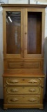 MID 1800'S BREAKFRONT SECRETARY CHEST!