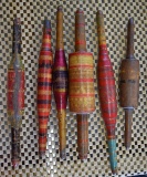 19TH CENTURY WOODEN SPOOL COLLECTION!