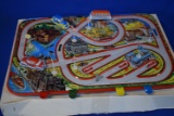 VINTAGE GERMAN TIN CAR AND TRACK SET!