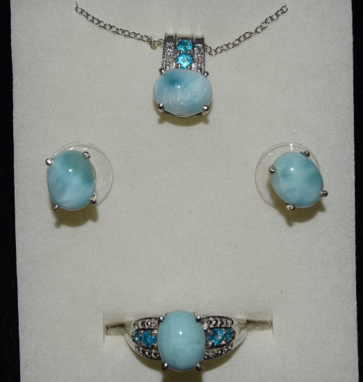 PLATINUM , STERLING & LARIMAR JEWELRY!
