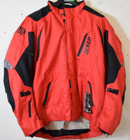 "SPEED AND STRENGTH" MOTORCYCLE JACKET!