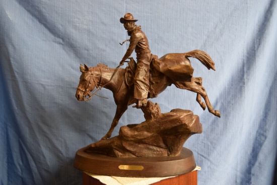 "RIDING FOR THE XIT" BRONZE!