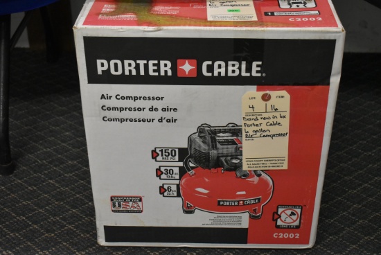 PORTER CABLE AIR COMPRESSOR! 4-16