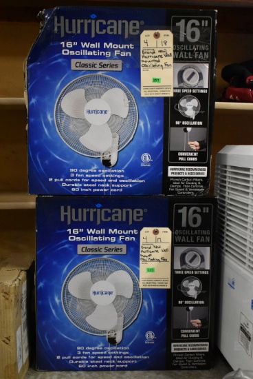 HURRICANE OSCILLATING FANS! 4-17 & 4-18