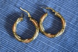 TRI COLOR GOLD EARRINGS!