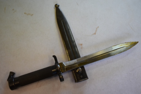 SWEDISH M1896 EJ AB MAUSER BAYONET & SCABBARD 239
