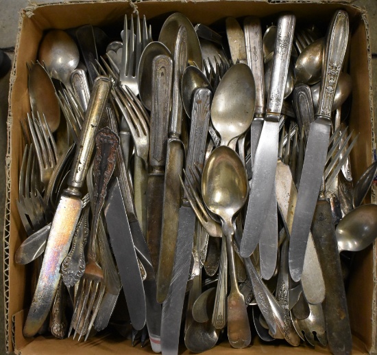 ANTIQUE SILVER PLATE FLATWARE!!