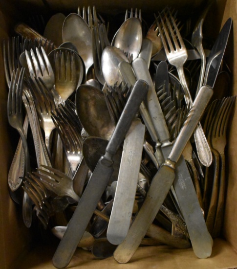 ANTIQUE SILVER PLATE FLATWARE!
