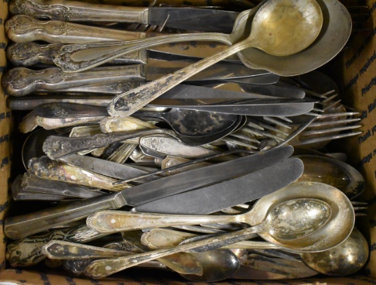 ANTIQUE SILVER PLATE FLATWARE!!
