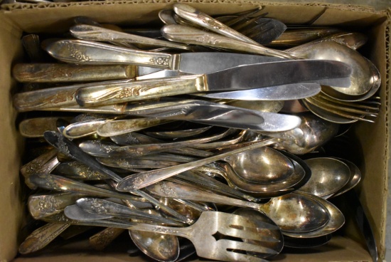 ANTIQUE SILVER PLATE FLATWARE!!