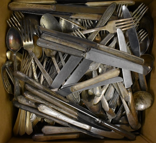 ANTIQUE SILVER PLATE FLATWARE!!