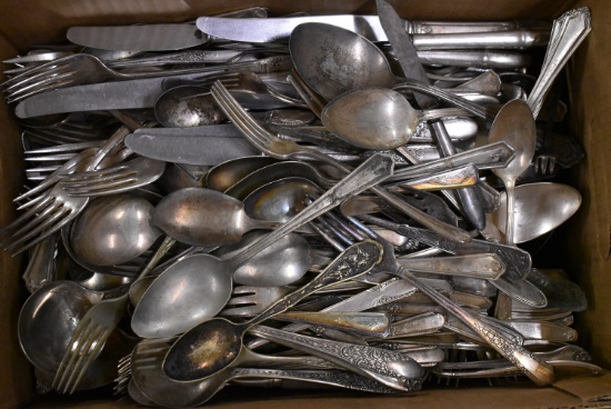 ANTIQUE SILVER PLATE FLATWARE!!