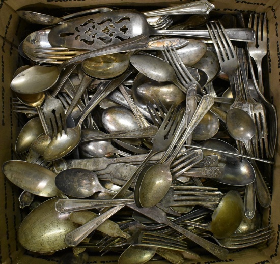 ANTQIUE SILVER PLATE FLATWARE!!