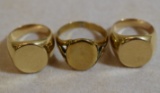 3 GOLD RINGS!!!